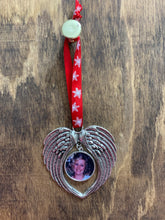 Load image into Gallery viewer, Angel wings metal Christmas ornament
