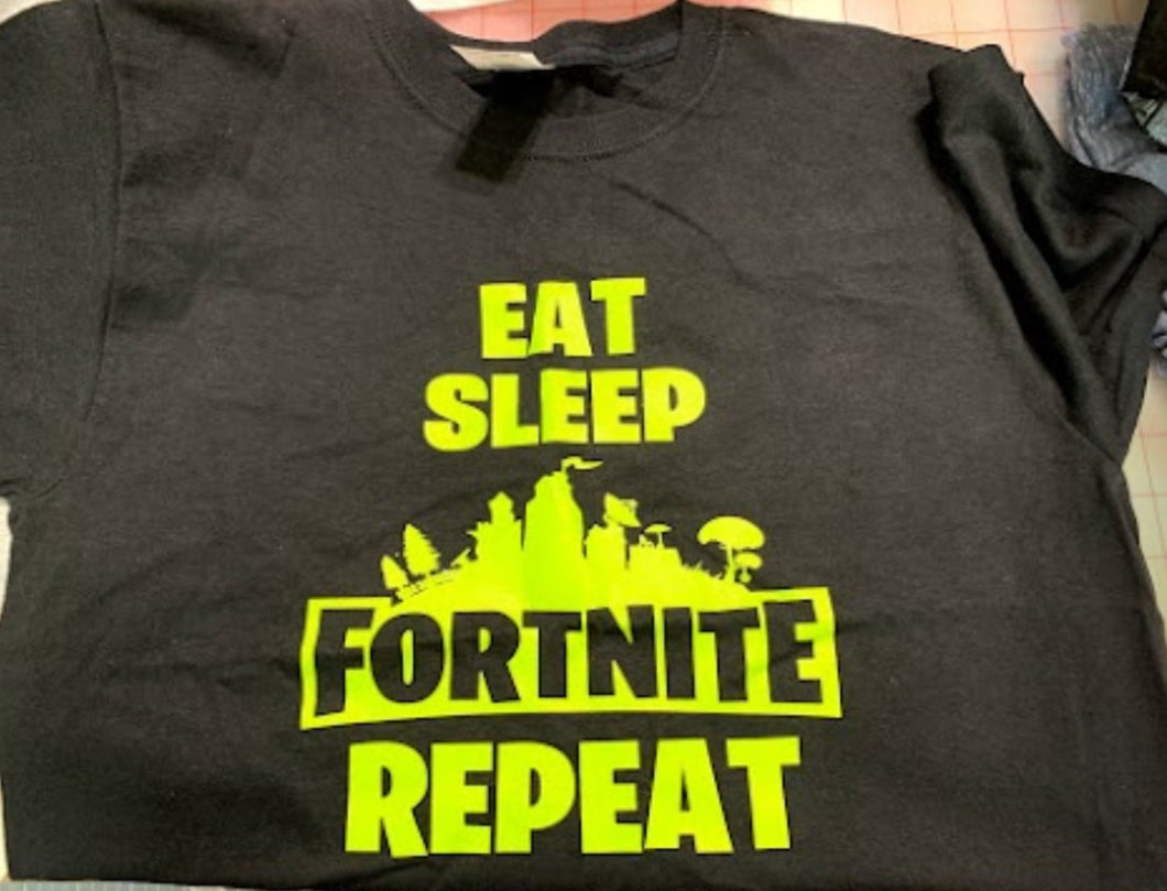 Eat sleep fortnite youth tshirt