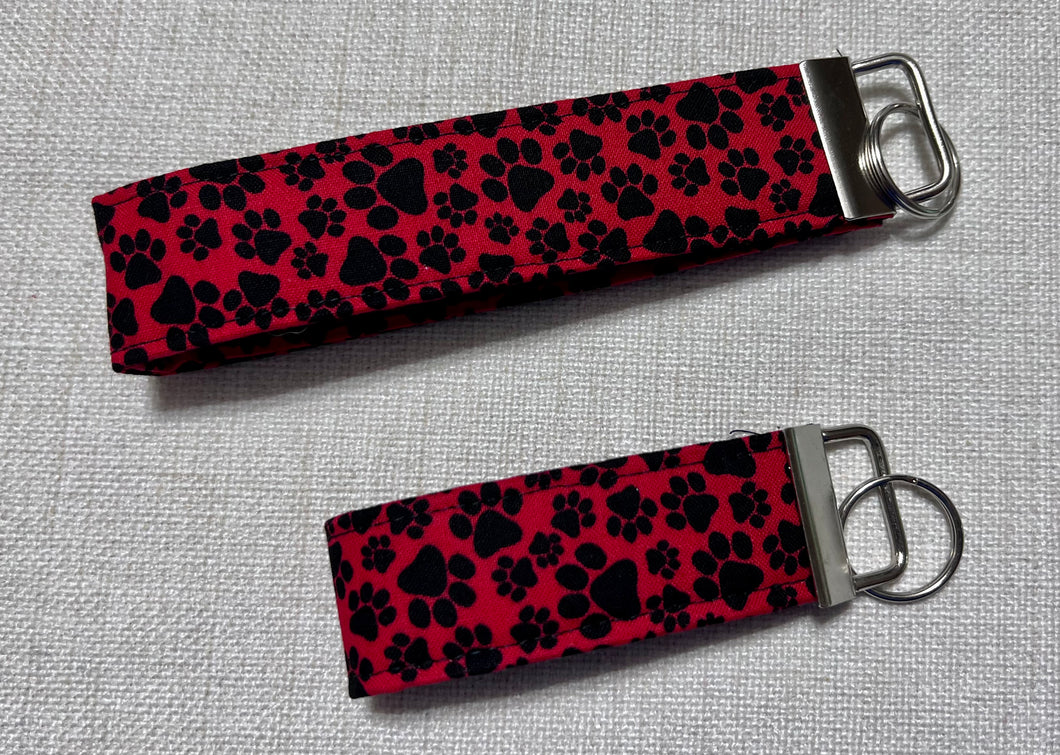 Paw Print key chain or wristlet