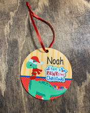 Load image into Gallery viewer, Dinosaur Christmas Ornament--2 to choose from
