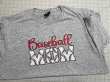 Load image into Gallery viewer, Baseball mom sport tshirt
