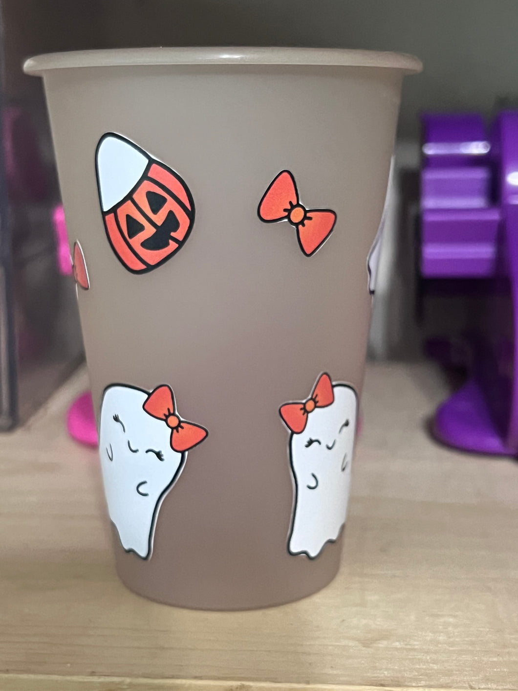 Halloween ghost kids tumbler