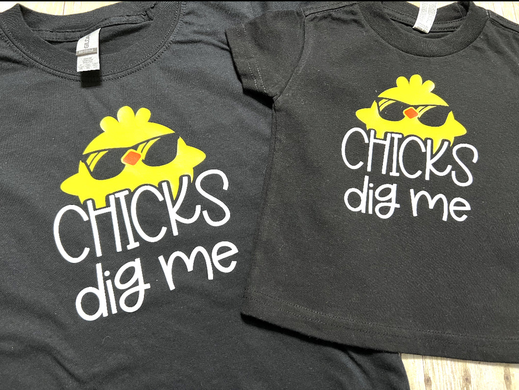 Chicks dig me toddler t shirt