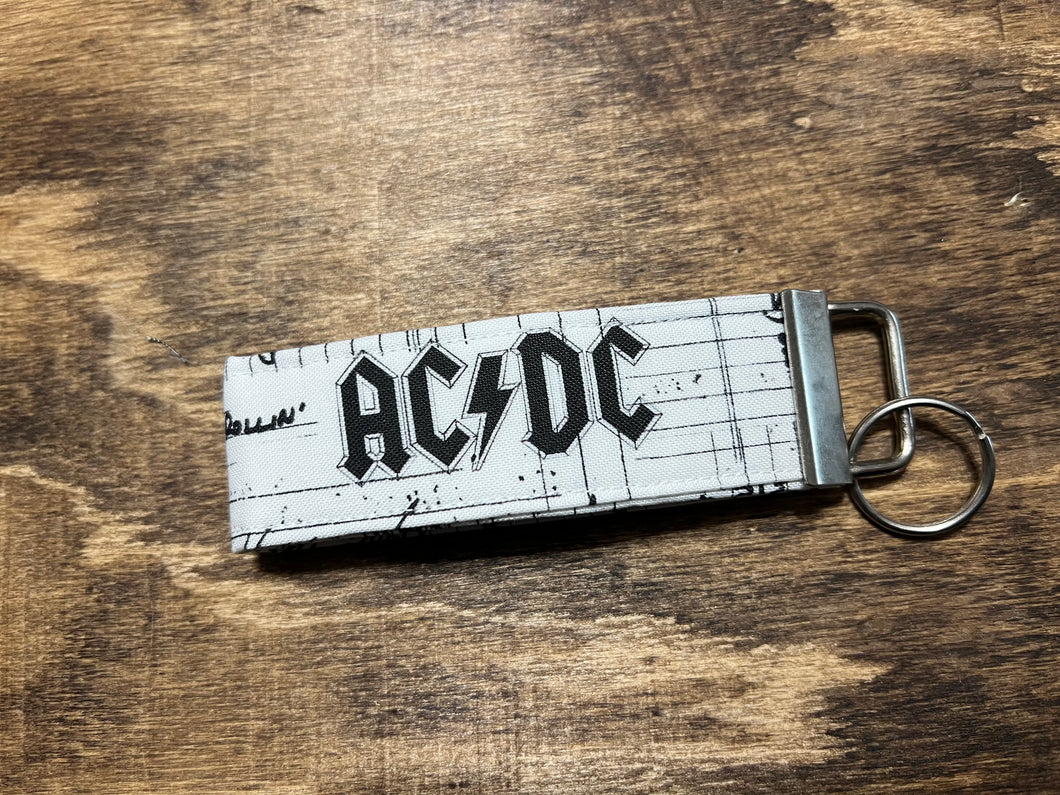 AC/DC Rock band fabric keychain