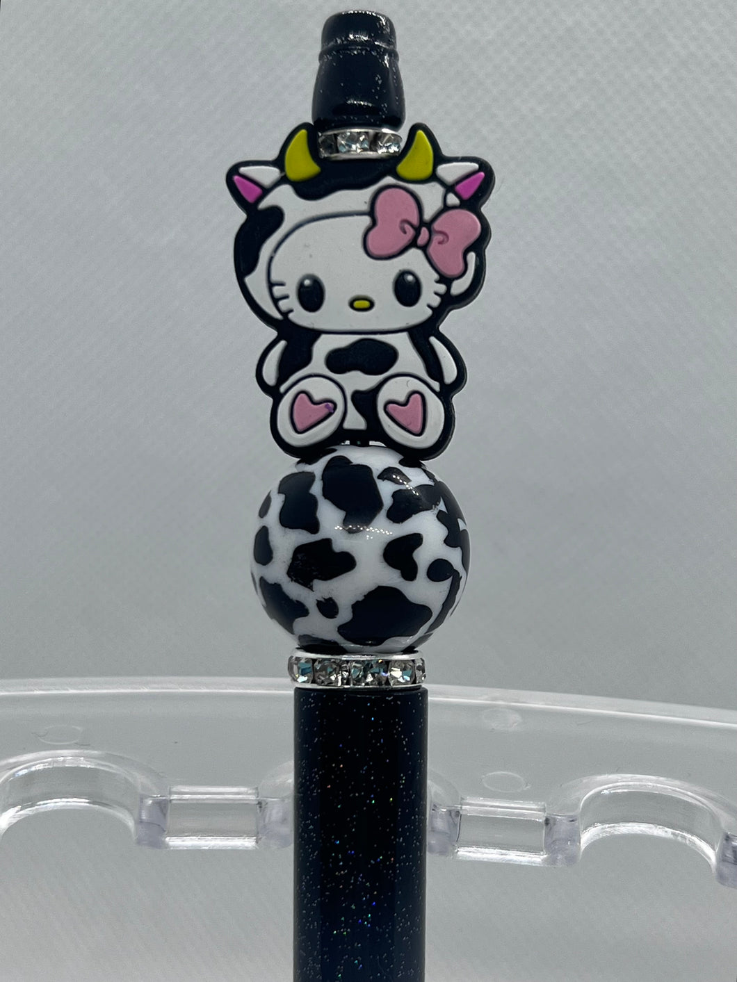 Kitty Cow Beaded pen