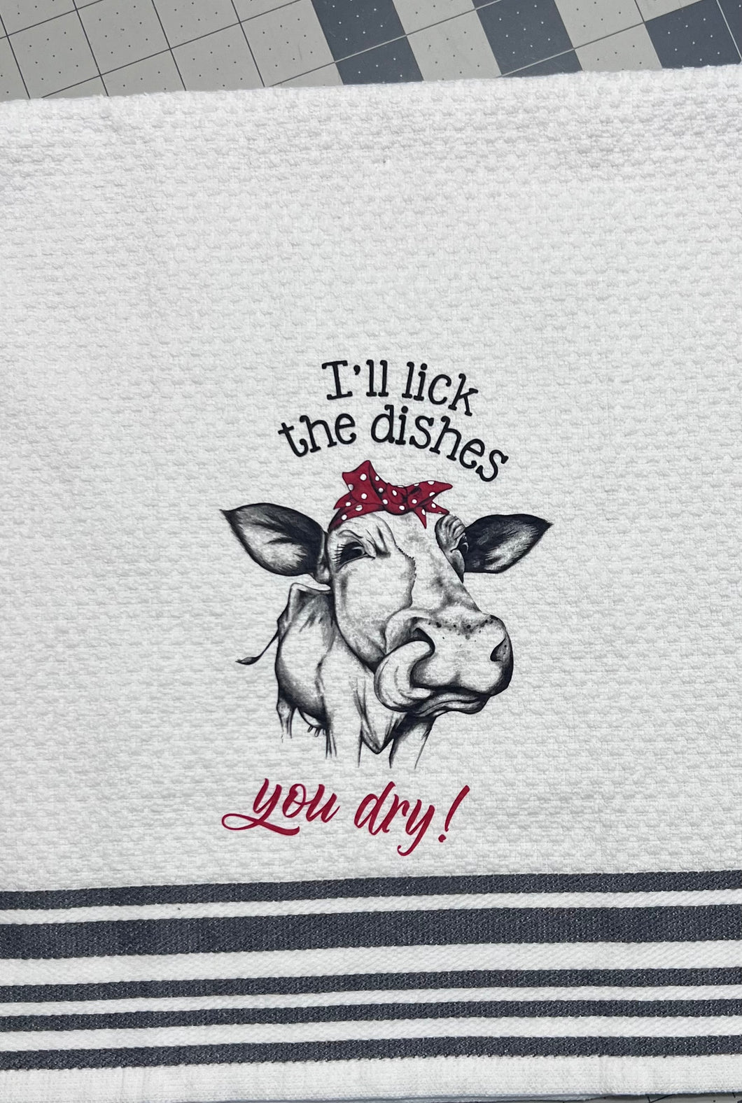 Cow Heifer Kitchen Towel