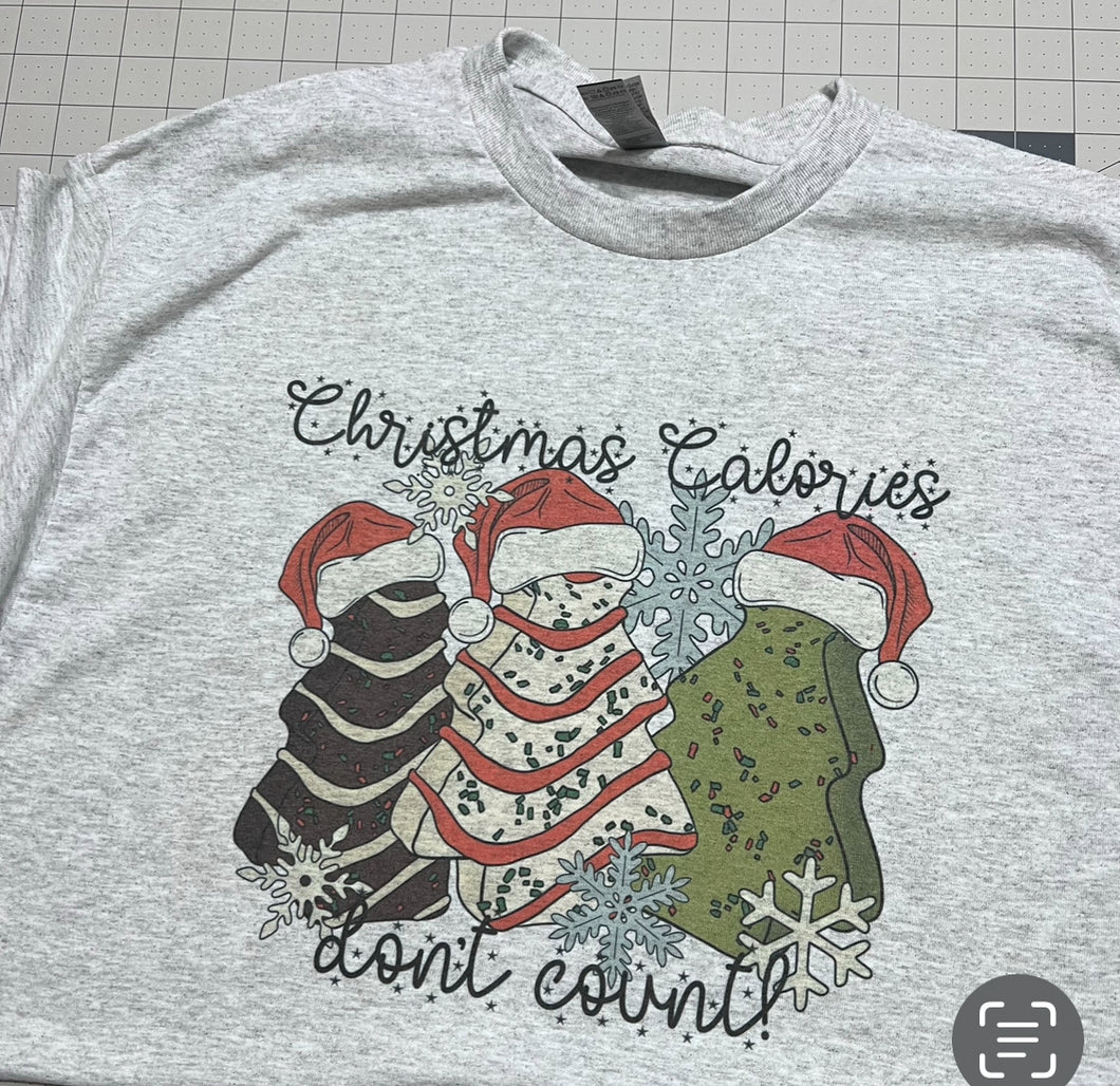 Christmas calories don't count tshirt