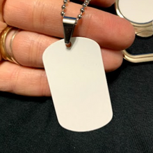 Load image into Gallery viewer, Dog tag necklace or key chain
