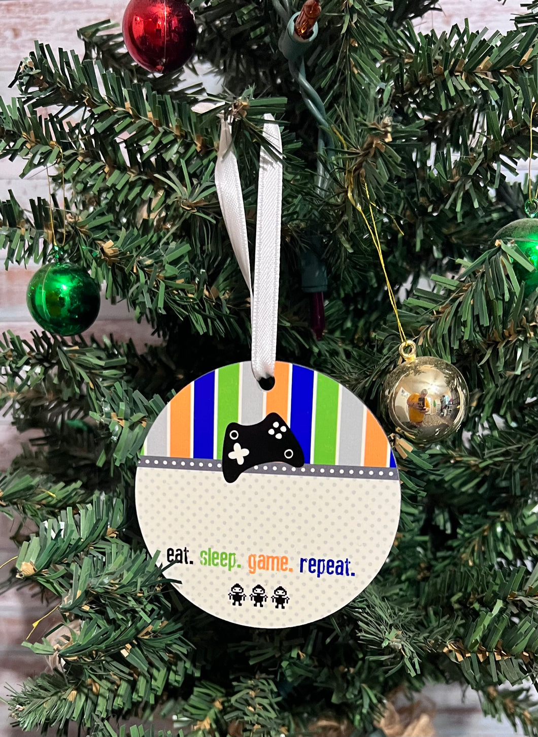 Gamer Video Game Christmas ornament