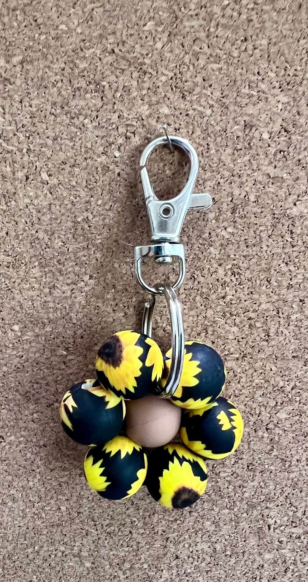 Sunflower keychain