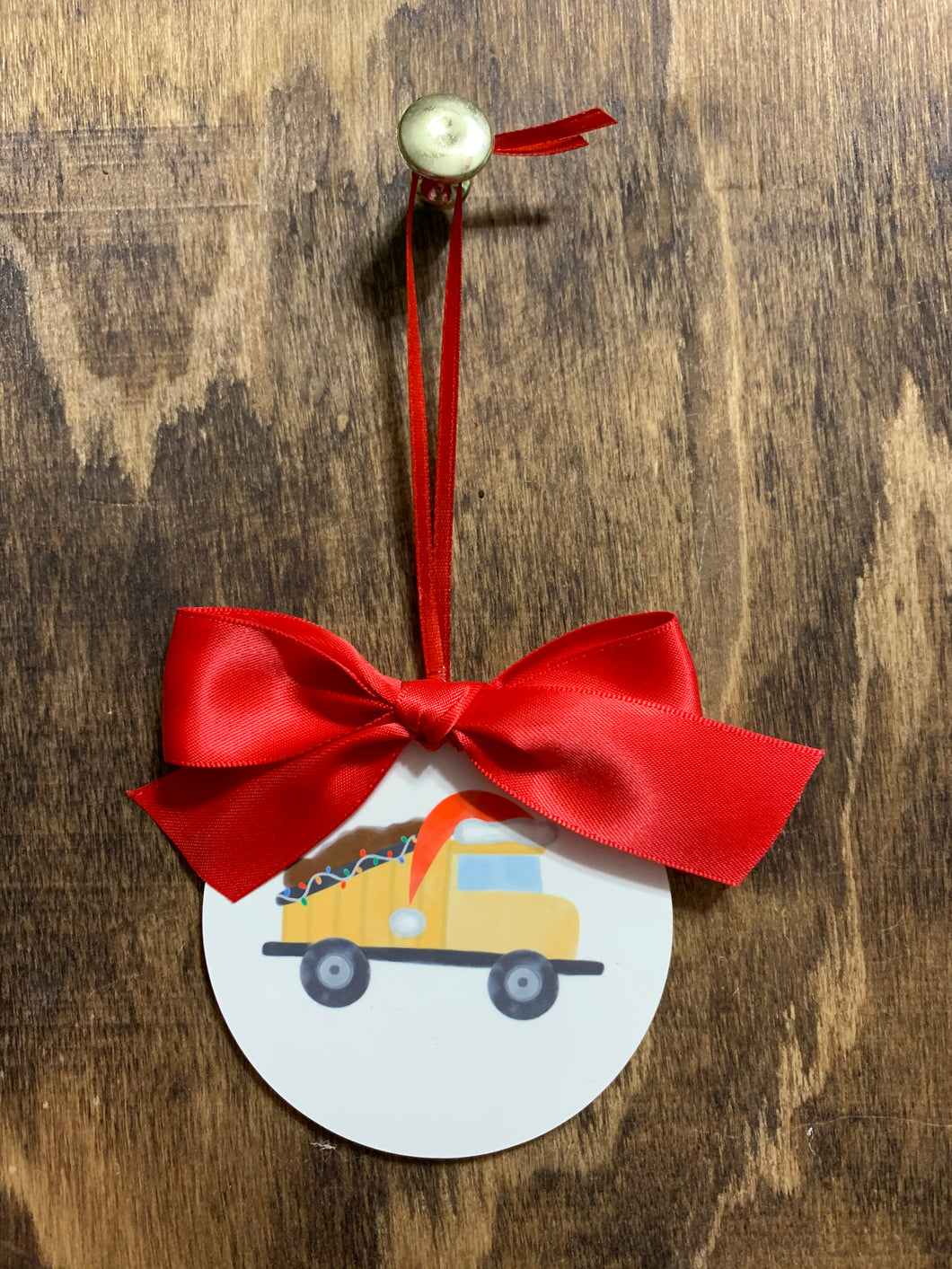 Dump truck ornament