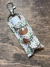 Load image into Gallery viewer, Sloth Chapstick Holder Keychain
