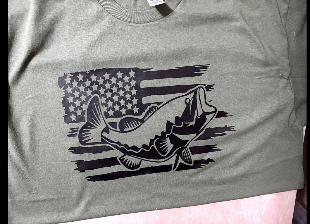 FISH FLAG TSHIRT READY TO SHIP