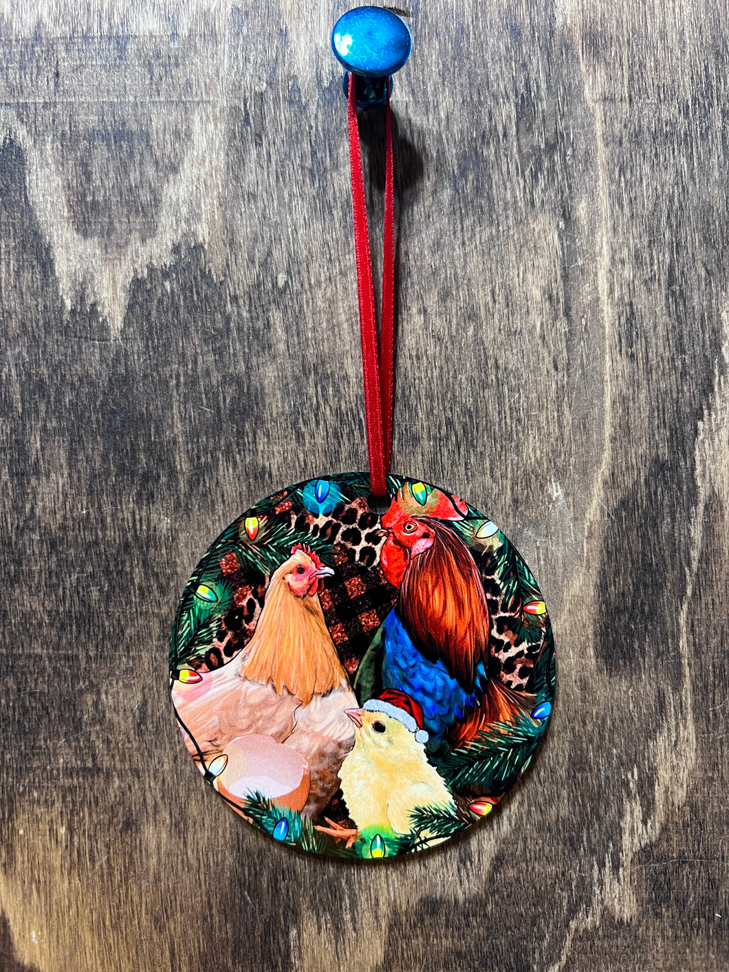 Chicken Christmas ornament