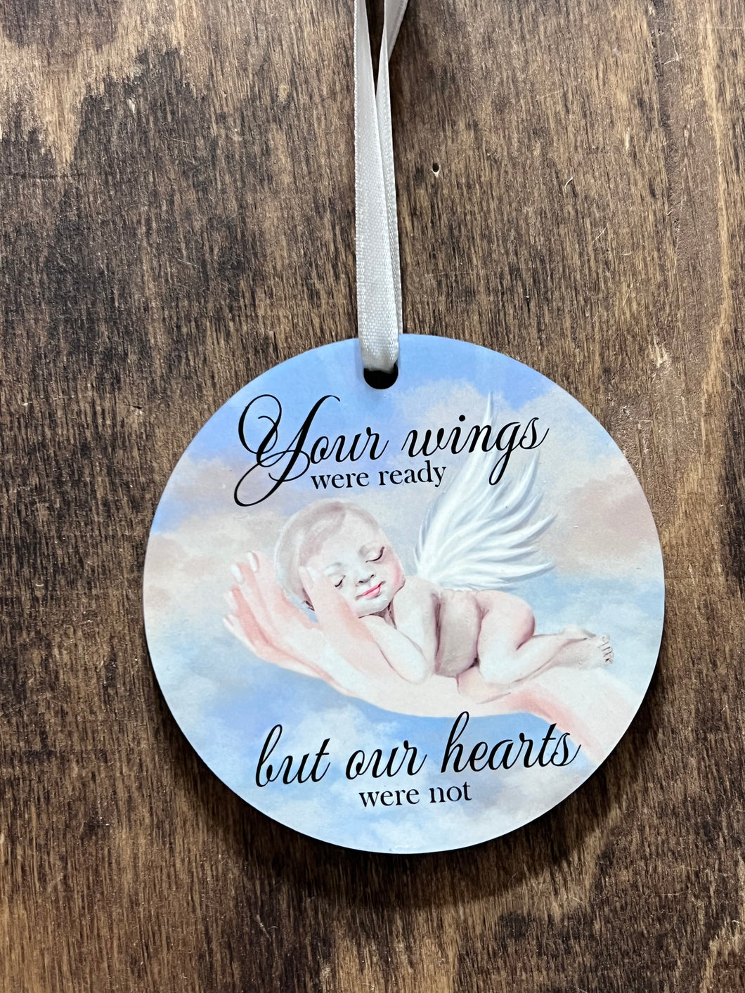 Your wings were ready baby memorial Christmas ornament