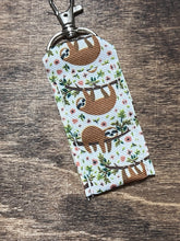 Load image into Gallery viewer, Sloth Chapstick Holder Keychain
