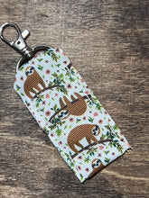 Load image into Gallery viewer, Sloth Chapstick Holder Keychain
