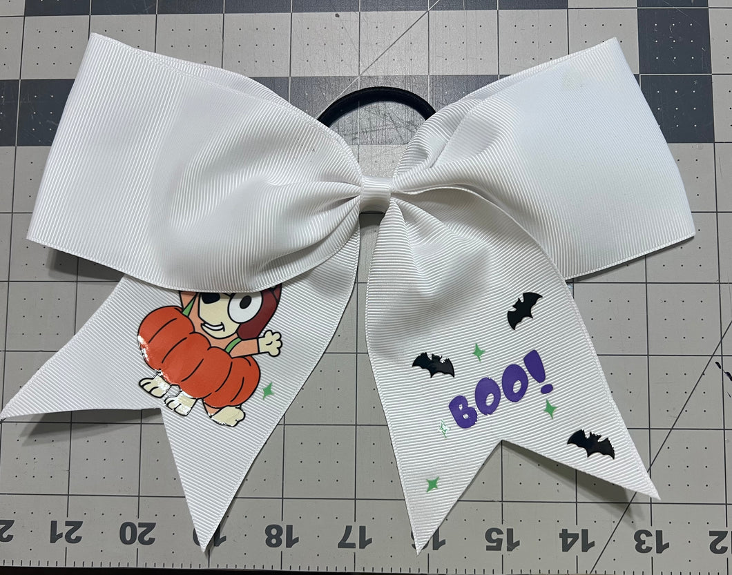 Halloween Blue dog bow