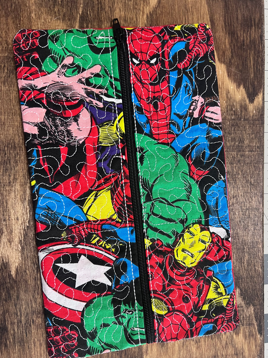 Super hero zipper pouch