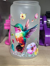 Load image into Gallery viewer, Hummingbird glass tumbler
