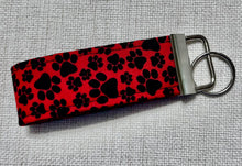 Load image into Gallery viewer, Paw Print key chain or wristlet
