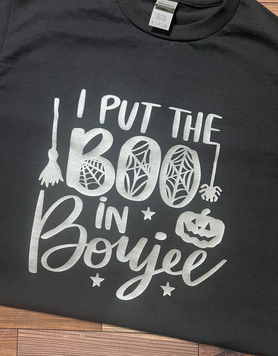 I put the BOO in boujee Halloween tshirt