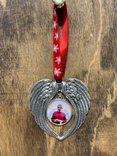 Load image into Gallery viewer, Angel wings metal Christmas ornament
