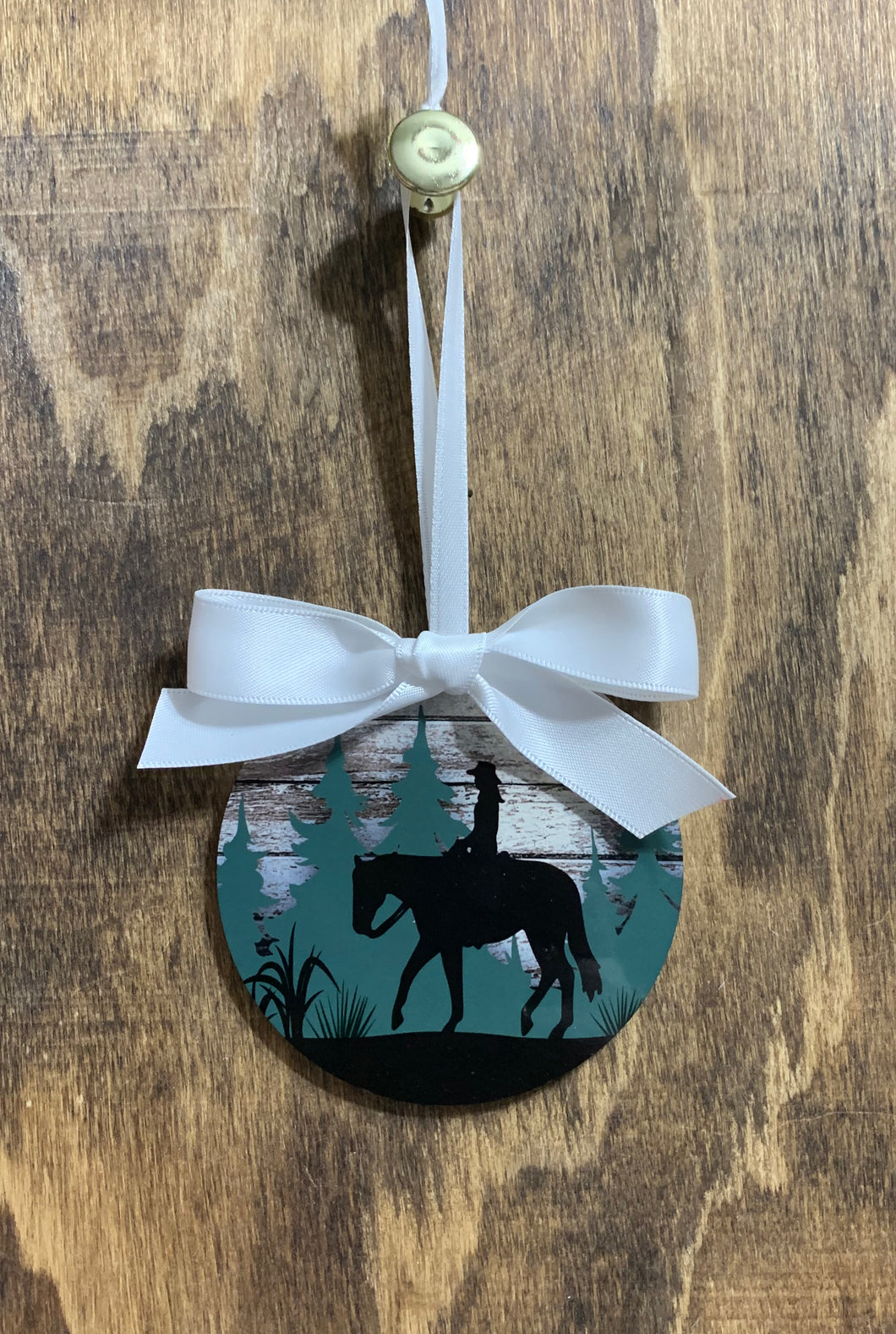 Girl Horse Christmas Ornament