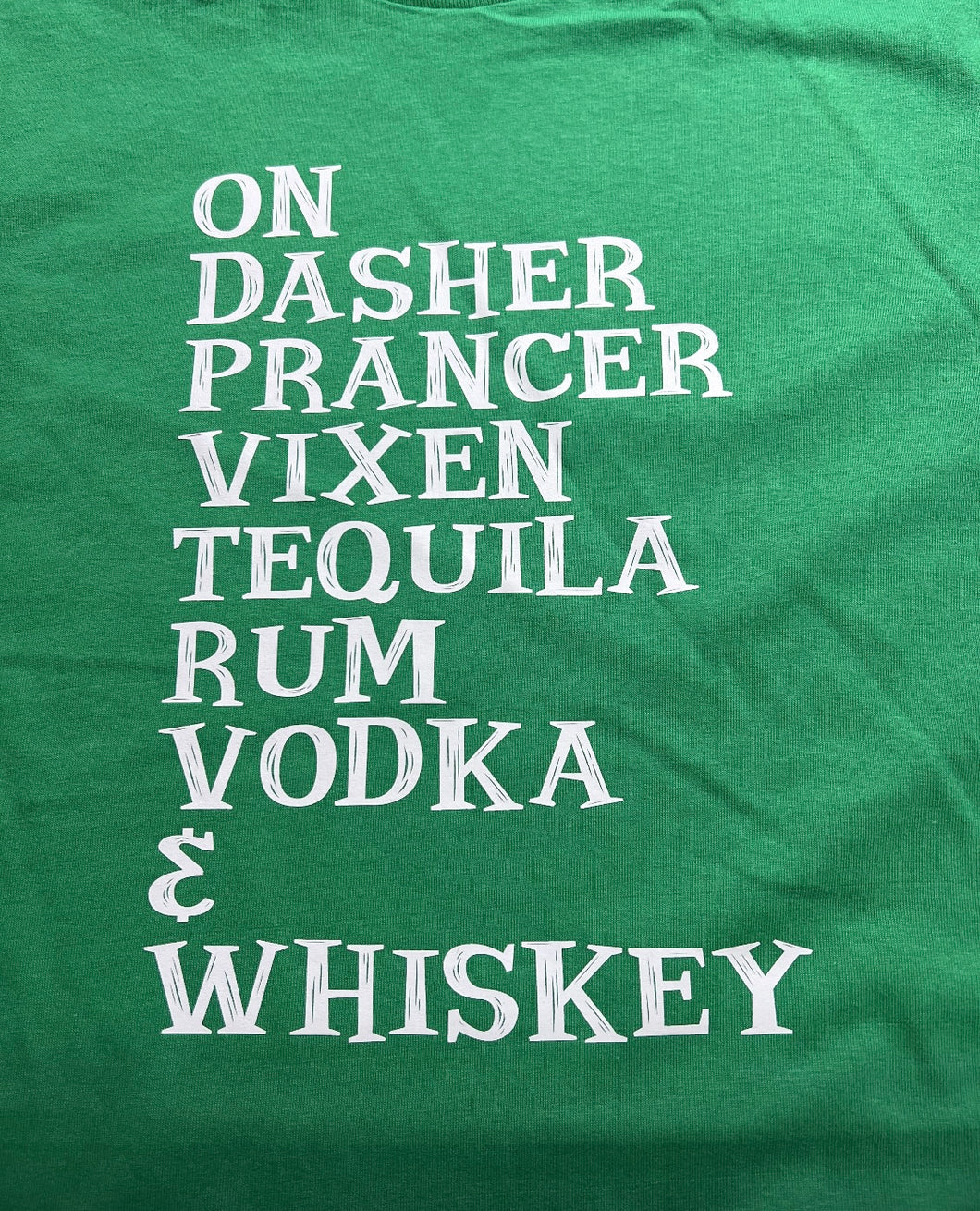 On dasher prancer whiskey