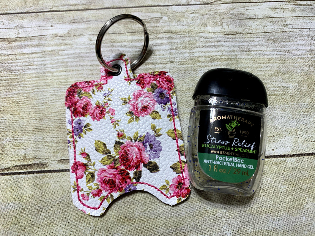 Floral hand sanitizer case