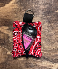 Load image into Gallery viewer, Red paisley bandana zipper pouch
