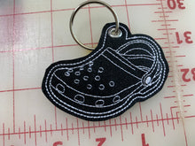 Load image into Gallery viewer, Croc faux leather key chain
