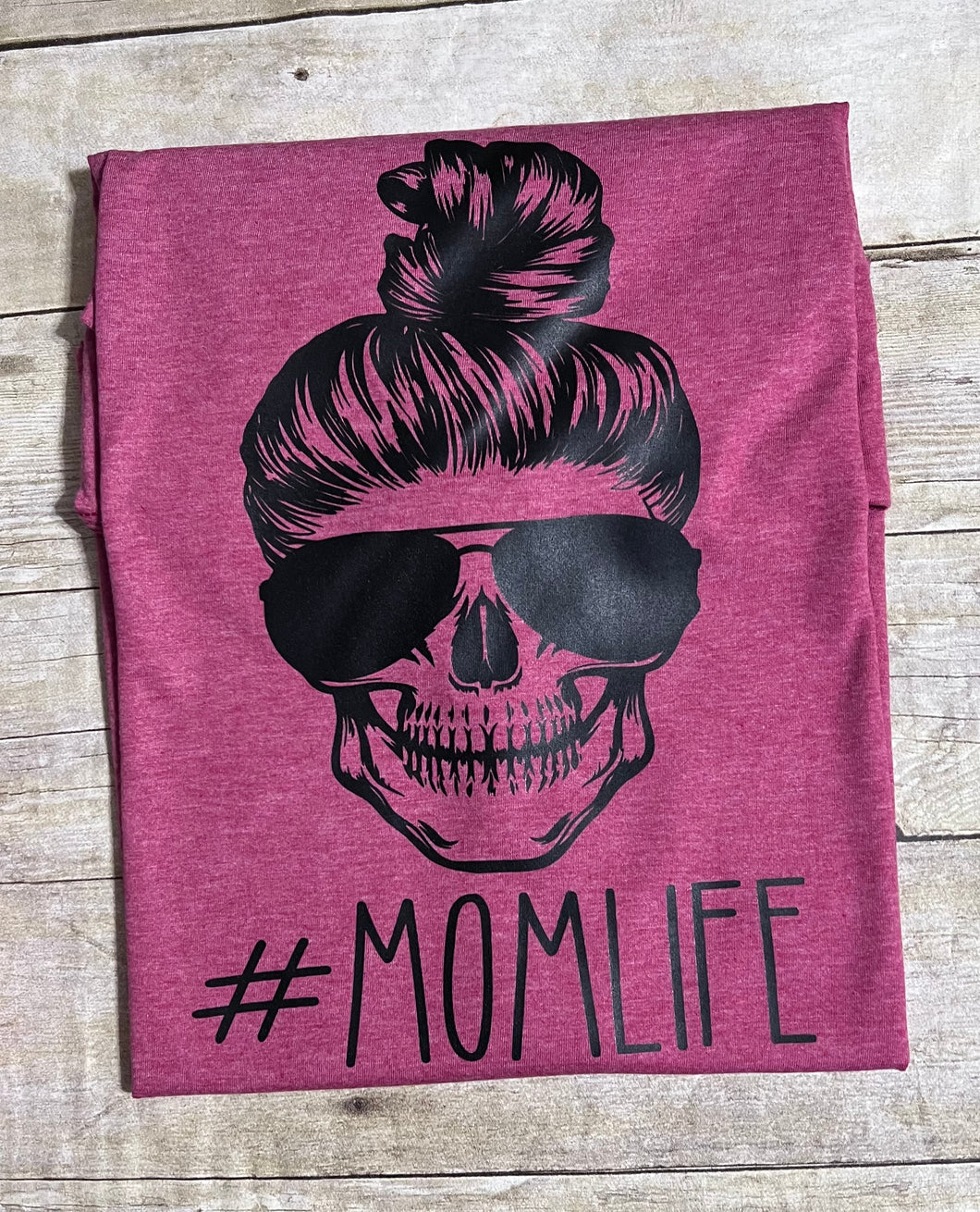 Mom Life skull unisex tshirt