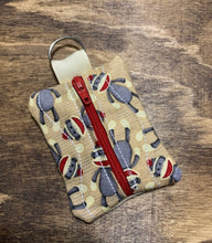 Load image into Gallery viewer, Sock Monkey multi use zipper pouch
