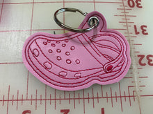 Load image into Gallery viewer, Croc faux leather key chain
