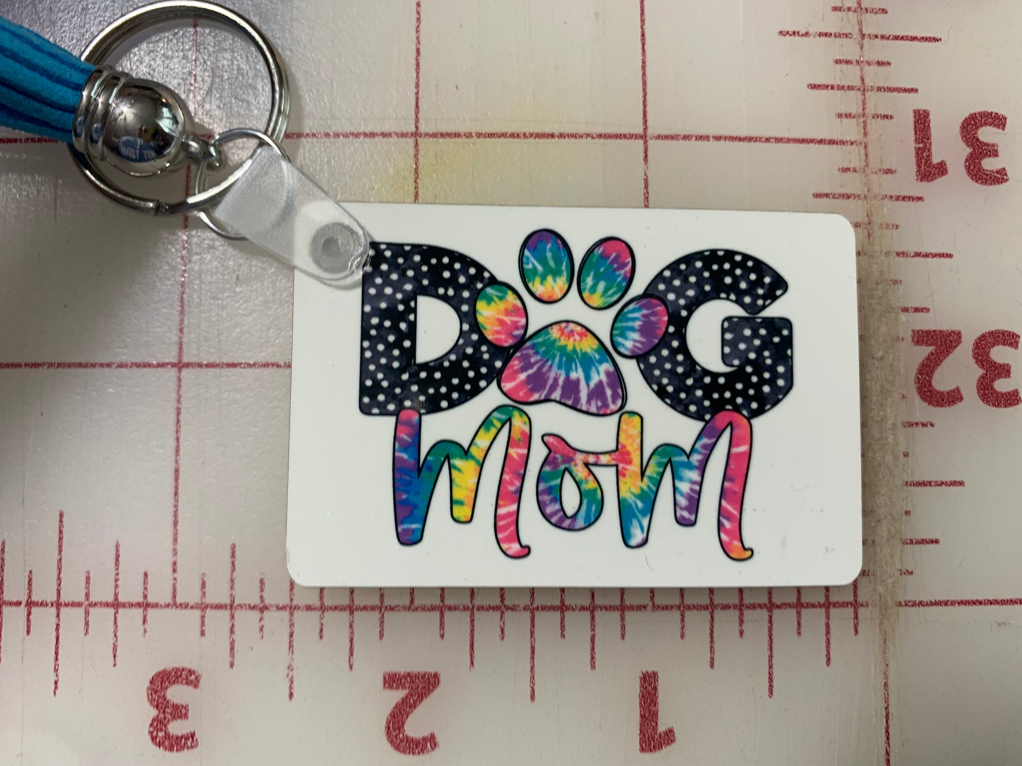 LOVE teacher sublimation rectangle key chain