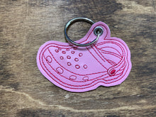 Load image into Gallery viewer, Croc faux leather key chain
